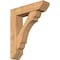 Ekena Millwork Olympic Slat Smooth Bracket w/ Offset Brace, Western Red Cedar, 7 1/2"W x 30"D x 36"H BKT0806X30X36OLY06SWR - alternate 1